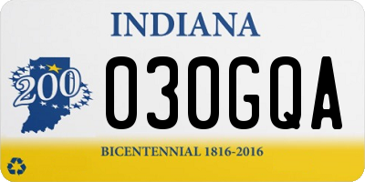 IN license plate 030GQA