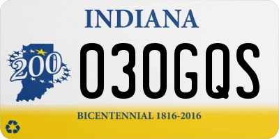 IN license plate 030GQS