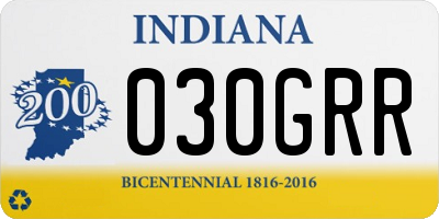 IN license plate 030GRR