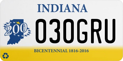 IN license plate 030GRU