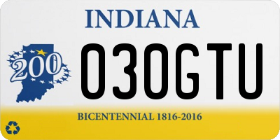 IN license plate 030GTU