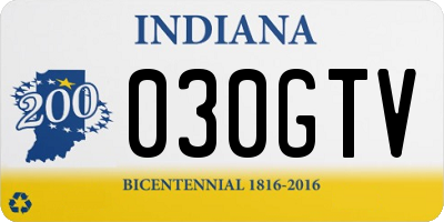 IN license plate 030GTV
