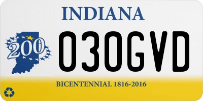 IN license plate 030GVD