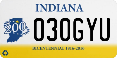 IN license plate 030GYU
