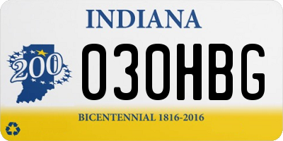 IN license plate 030HBG