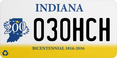 IN license plate 030HCH