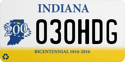 IN license plate 030HDG