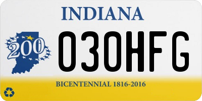 IN license plate 030HFG
