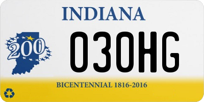 IN license plate 030HG