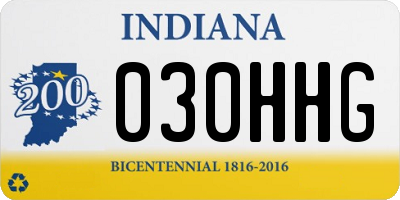IN license plate 030HHG