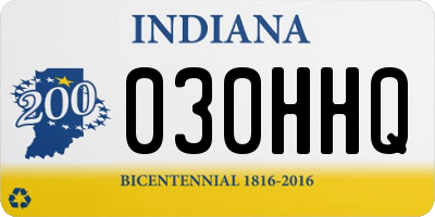 IN license plate 030HHQ