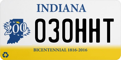 IN license plate 030HHT
