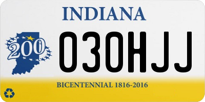 IN license plate 030HJJ