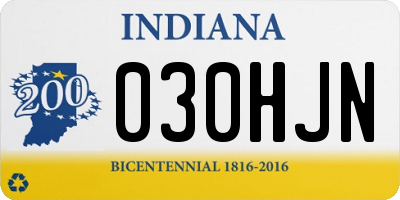 IN license plate 030HJN