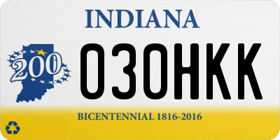 IN license plate 030HKK