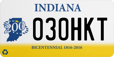 IN license plate 030HKT