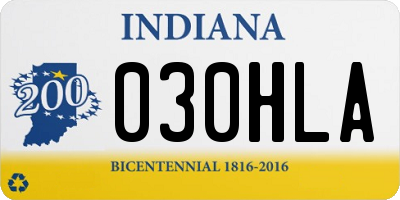 IN license plate 030HLA