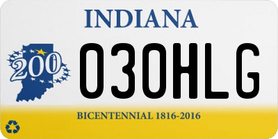 IN license plate 030HLG
