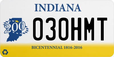 IN license plate 030HMT