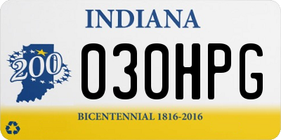 IN license plate 030HPG