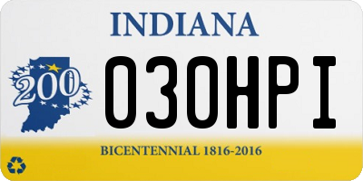 IN license plate 030HPI