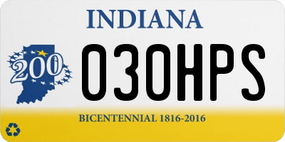 IN license plate 030HPS