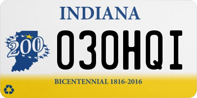 IN license plate 030HQI