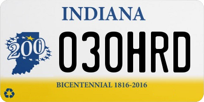 IN license plate 030HRD