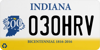 IN license plate 030HRV