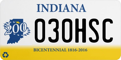IN license plate 030HSC