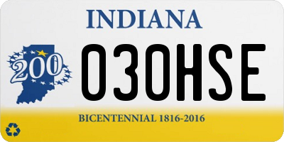 IN license plate 030HSE