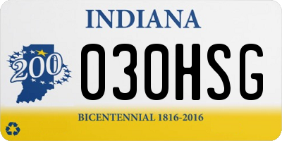 IN license plate 030HSG