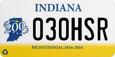 IN license plate 030HSR