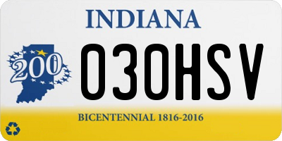 IN license plate 030HSV
