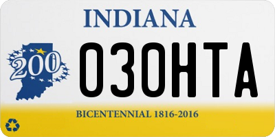 IN license plate 030HTA