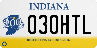 IN license plate 030HTL