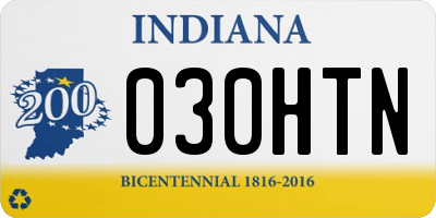 IN license plate 030HTN