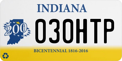 IN license plate 030HTP