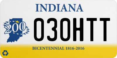 IN license plate 030HTT