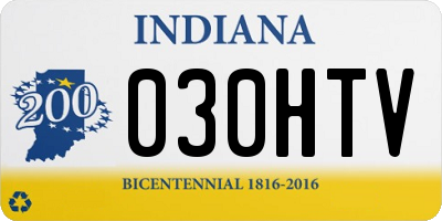 IN license plate 030HTV