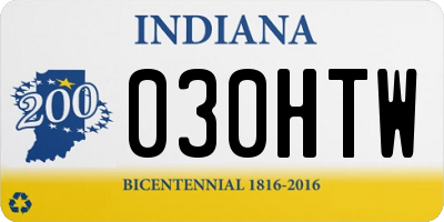 IN license plate 030HTW