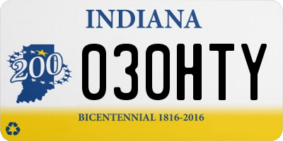 IN license plate 030HTY