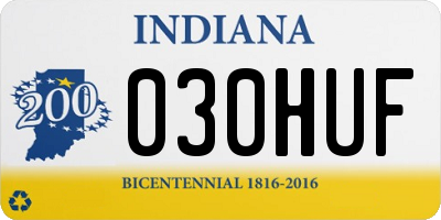 IN license plate 030HUF