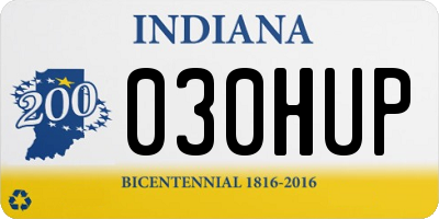 IN license plate 030HUP
