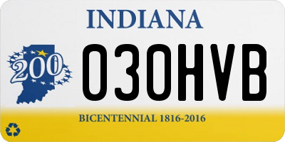 IN license plate 030HVB