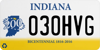 IN license plate 030HVG