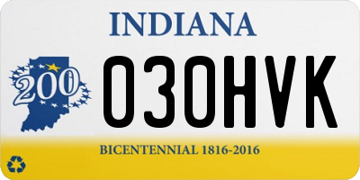 IN license plate 030HVK