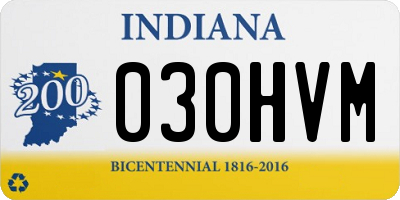 IN license plate 030HVM