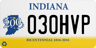 IN license plate 030HVP