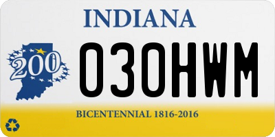 IN license plate 030HWM